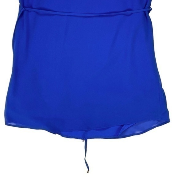 Lost April Slip Dress Womens Size Small Royal Blue Sleeveless Belted Lined Mini - Picture 9 of 15